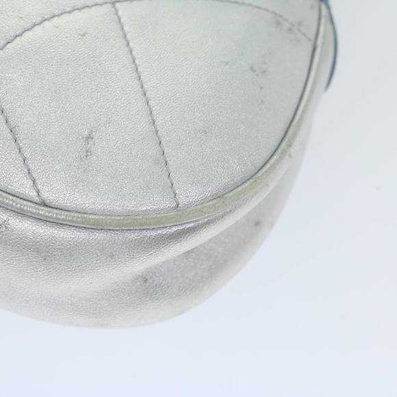 PRADA Shoulder Bag Leather Silver Auth bs12581 - Picture 14 of 16